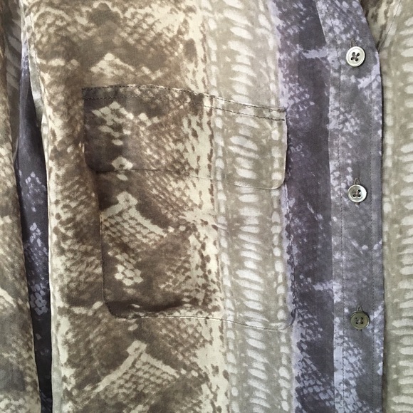 Equipment Snake Print Button Down - Picture 4 of 6